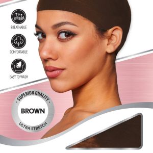 DREAM W-WIG CAP 2PCS X-JUMBO BROWN