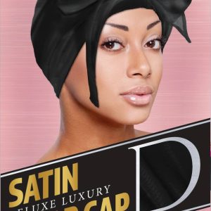 DREAM W-SATIN WRAP CAP DELUXE BLACK