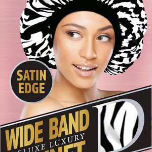 DREAM W-WIDE BAND BONNET SATIN ZEBRA
