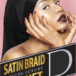 DREAM W-BRAID BONNET SATIN BLACK