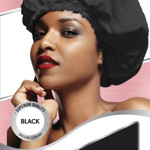 DREAM W-BONNET CAP[XL] SATIN BLACK