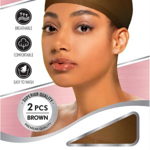 DREAM W-WIG CAP 2PCS BROWN
