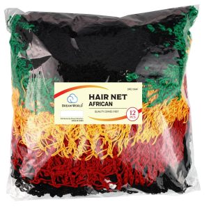 DREAM W-HAIR NET 12/PK BULK AFRICAN