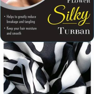 DREAM W-FLOWER SILKY TURBAN ZEBRA