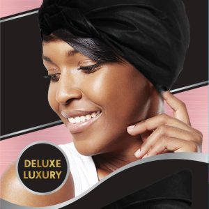DREAM W-WRAP CAP SATIN BLACK