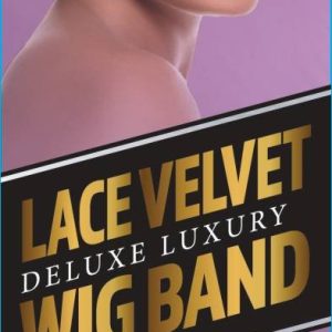 DREAM W-WIG BAND VELVET W/LACE BLACK