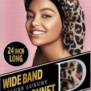 DREAM W-WIDE BAND BRAID BONNET XL LEOPARD