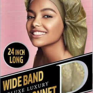 DREAM W-WIDE BAND BRAID BONNET XL G/GOLD
