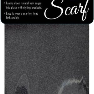 DREAM W-SCARF SATIN EDGE BK