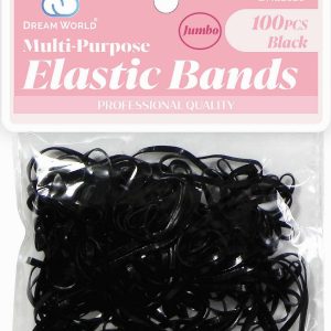 DREAM ELASTIC BAND JUMBO 100CT BLACK