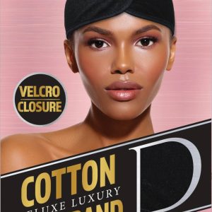 DREAM W-HEADBAND COTTON VELCRO BLACK