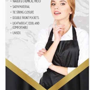 DREAM S/W-STYLIST APRON SATIN BLACK