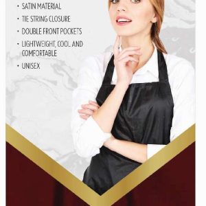 DREAM S/W-STYLIST APRON SATIN BURGUNDY
