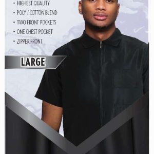 DREAM S/W-BARBER JACKET BLACK LARGE