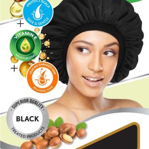 DREAM A/O W/BAND BONNET SATIN BLACK
