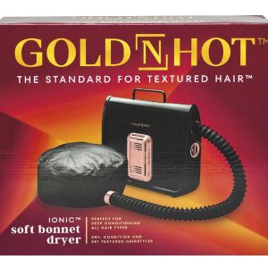 GOLD N HOT DRYER SOFT BONNET BLACK