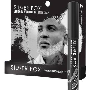 SILVER FOX BRUSH ON BEARD [STEEL GRAY]
