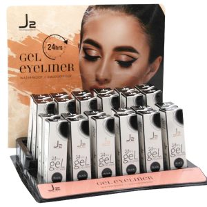 J2 GEL EYELINER 24PC black