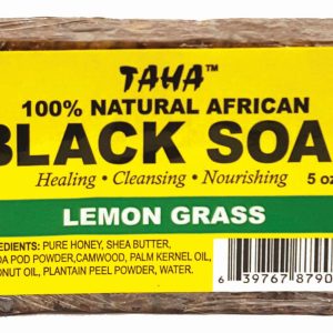 TAHA BLACK SOAP [LEMON GRASS]