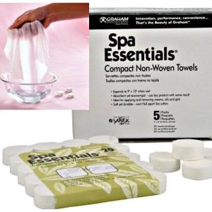 SPA ESSENTIALS COMPACT NON-WOVEN TOWELS