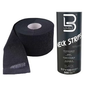 LEVEL3 5 ROLLS NECK PAPER 100PC [BLACK]