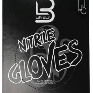 LEVEL3 NITRILE BLACK GLOVES [X-LARGE]