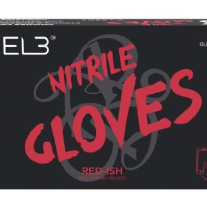 LEVEL3 NITRILE GLOVES RED [X-LARGE]