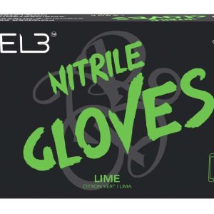 LEVEL3 NITRILE GLOVES LIME [LARGE]