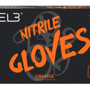 LEVEL3 NITRILE GLOVES ORANGE [SMALL]