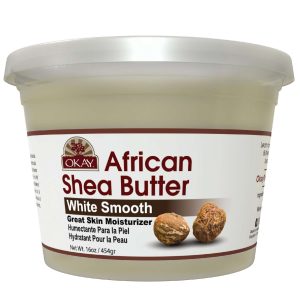 OKAY SHEABUTTER WHITE SOLID 13 OZ