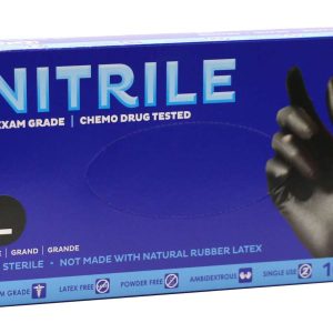 SAFEKO NITRILE BLACK GLOVE [LARGE]