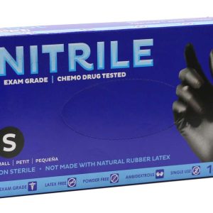 SAFEKO NITRILE BLACK GLOVE [SMALL]