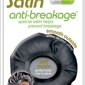 STAYON SATIN A/B BONNET [BLACK