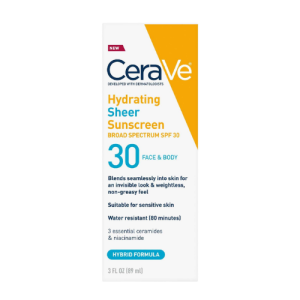 CERAVE SUNSCREEN SPF 30 FACE/BODY SHEER