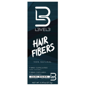 LEVEL3 HAIR FIBERS [DARK BROWN] .97 OZ